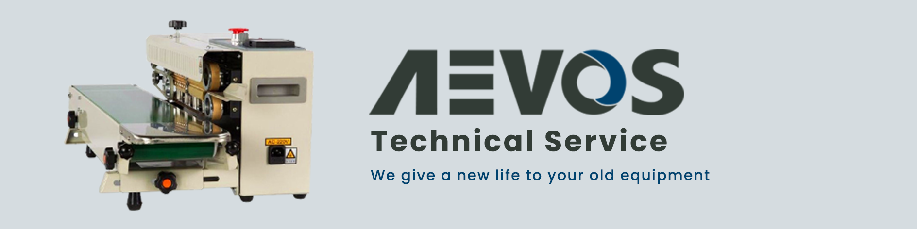 Image of a sealer naming the services offered by AEVOS